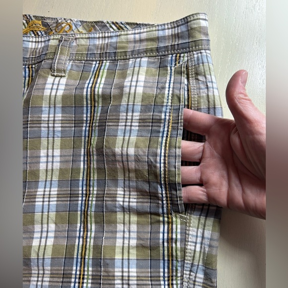Tommy Bahama Mens Shorts Silk Linen Blend Plaid size 35 - Picture 5 of 12